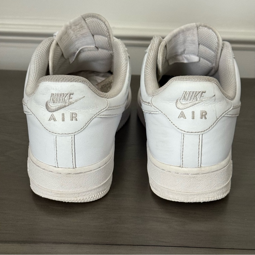 Nike Air Force 1 '07 Shoes Mens White Leather Low Top CW2288-111 Sneakers Sz 9 - Picture 4 of 13